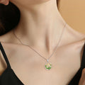 Lily of the valley Pressed Flower Necklace,Personalized Gold Handmade Necklace,M