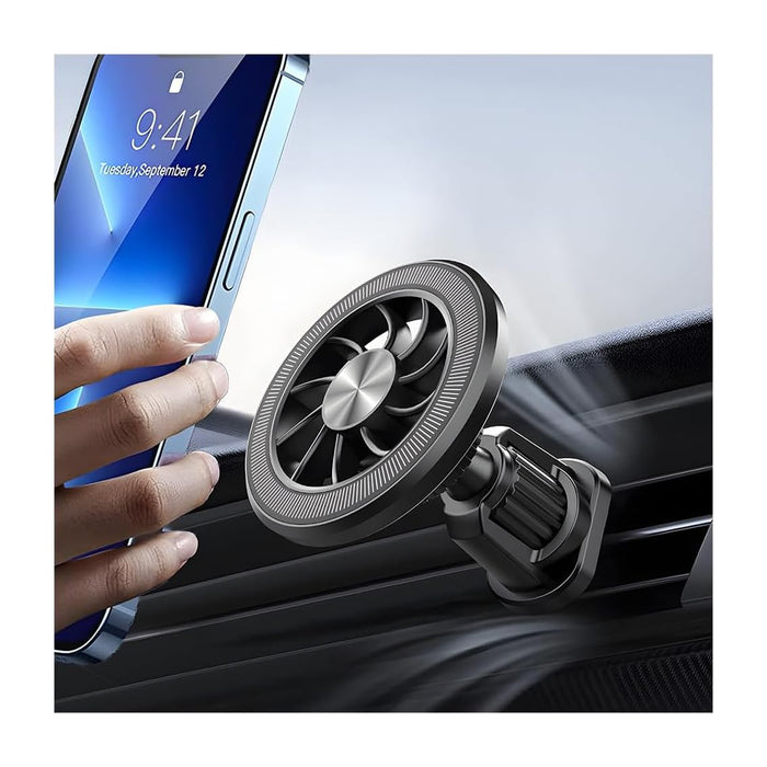 Magnetic Car Mount Phone Holder — Hands-Free Air Vent Clip with Iron-Grip Magnet