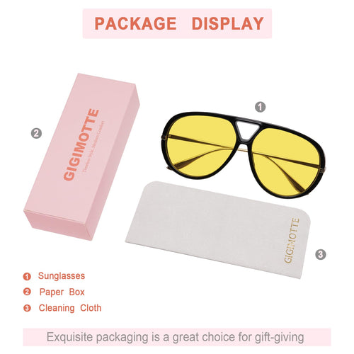 Sunglasses for Women Retro Oversized Round Shades Trendy Shield Sun Glas