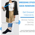 Inch Long Handled Shoe Horn, Dressing Stick, Sock Remover Aid Helper - Versatile