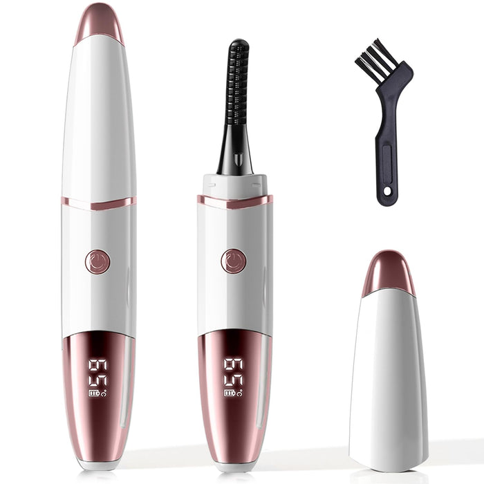 Heated Eyelash Curler — Heats in 10s, 24-Hour Lasting Curl, USB-C Rechargeable