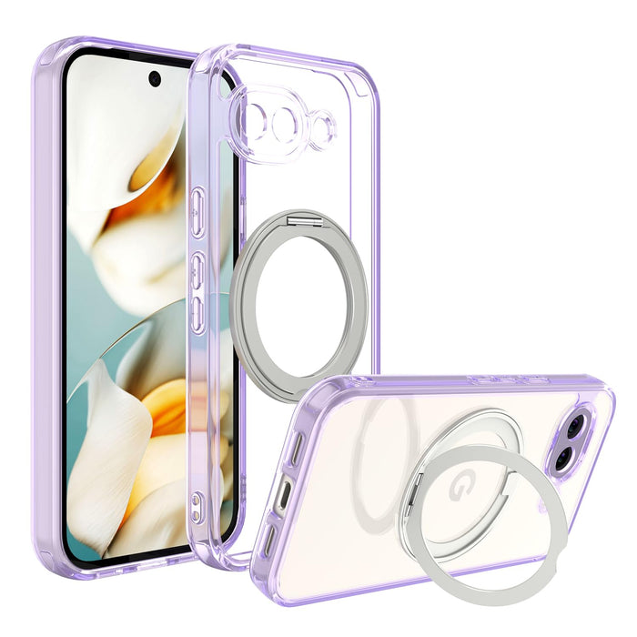 Magnetic Case for Google Pixel 10a Phone 2026 with Rotating Stand, Slim Non-Yell