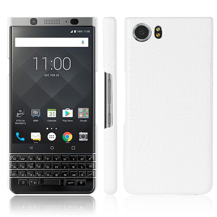 for BlackBerry Keyone ,Croco Premium PU Leather Protective Cases Simple Deu