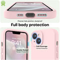 Designed For Iphone 14 Case, Premium Silicone With [Soft Anti-Scratch Microfiber