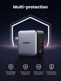 100W Gan Usb C Charger, 4-Port Compact Foldable Fast Laptop Charger Power Adapte