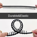 8 PCS Fashion No Slip Effortless Plastic Headbands with Teeth Comb Black Skinny