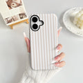 17 Case Matte Cute Vertical Stripes For Women Girls Men Boy Striped Pattern Hybr