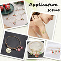 12Pcs Gold Expandable Bangle Adjustable Wire Bracelets Stainless Steel Blank Met