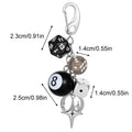 8 Ball Dice Charm Keychain Billiard Ball Star Bags Charms Y2K Aesthetic Keychain