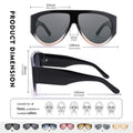 Sunglasses Womens, Aviator Sunglasses for Women Men, Retro 70s Shades