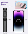 Mini Tripod with Universal Phone Holder & Cold Shoe, Lightweight Phone Stand & C