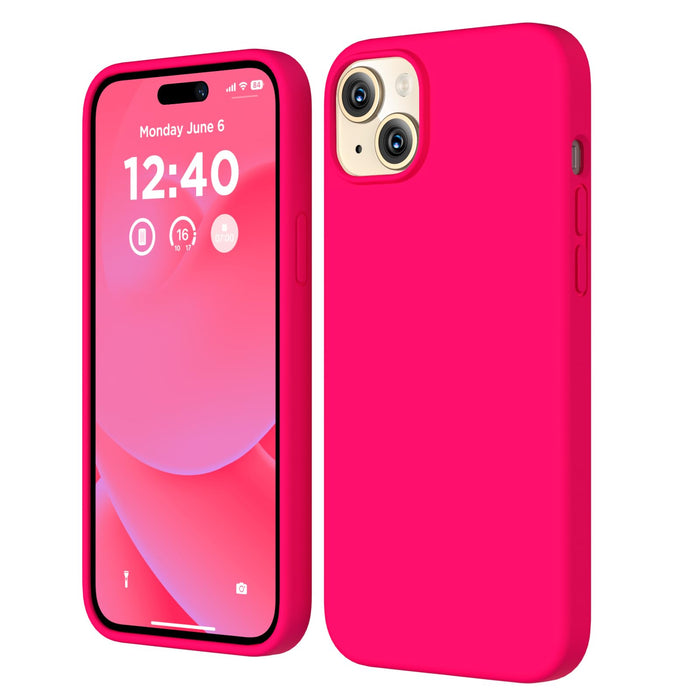 15 Case, Liquid Silicone Case, Full Body Shockproof Protective Cover [Soft Micro