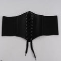 Cincher Corset Wide Band Elastic Tied Waspie Belt Leather Soft Adjustable