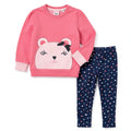 Kids Headquarters Little Sweater and Printed Leggings Set, Size 5T