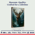 Misty Stag Double Exposure Wall Art