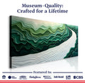 Green Rivers Abstract Wall Art III