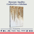 Golden Wisteria Wall Art