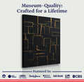 Contemporary Black and Gold Wall Art