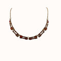 Inc Rose Gold-Tone Multi-Crystal Lariat Necklace