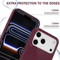 Iphone 17 Pro Max Case Silicone, Glossy Soft Rubber Gel Jelly Cute Protective Pl