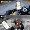 Bike Phone Mount Holder, Motorcycle Phone Mount, 3rd-Gen Anti Vibration for Scoo
