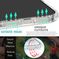 Clear Case for iPhone 16 for Women Girls,Cute Flowers Design Phone Cover,