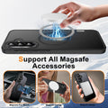 for Samsung Galaxy A36 5G Phone Case Magnetic Shockproof, [Fit for MagSafe] [Gla