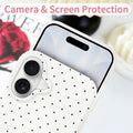 Iphone 17 Case Cute Polka Dot Aesthetic Design Simple Cover 6.3", Thin Slim Anti