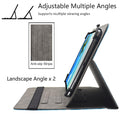 10.1 11 Inch Android Tablet Case, Dluggs Multi-Angle Viewing Stand Case Cover