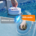 Skimmer Socks, 20 Pack Pool Socks for Skimmer Basket, Reusable Pool Filter