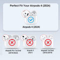 Airpods 4 Generation Case Cover, Game Player Design Airpods 4 Case With Cleaner