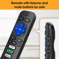 Replacement Remote Control Only For Roku Tv, Compatible For Tcl Roku/Hisense Rok