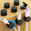 Pack Magnetic Cable Clips, Upgraded 360° Rotatable Cord Holde