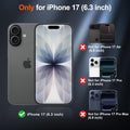 For Iphone 17 Case ( Magsafe)(Military Grade Drop Protection) Translucent Matte