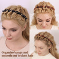 2 Pack Clip Headband for Twisty Bangs, 90s Hair Accessories for Women with 8 Min