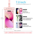 3D Waterproof Phone Pouch with Lanyard,Premium TPU100FT Deep Waterproof Phone Ca