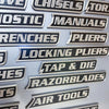 Pack of Magnetic Toolbox Labels, 3D-Printed Tool Box Labels, General Tool Box Or