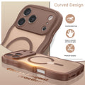 For Iphone 17 Pro Case, Cute Wavy Full Camera Protection [ Magsafe] Matte Anti-S