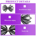 Clips for Women Dress Shoes 2 Pieces Mesh Bow Rhinestone High Heel Shoe Clips Re