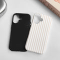 17 Case Matte Cute Vertical Stripes For Women Girls Men Boy Striped Pattern Hybr