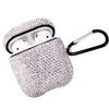 Case For Airpods With Keychain, Shockproof Protective Premium Bling Rhinestone C