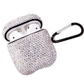 Case For Airpods With Keychain, Shockproof Protective Premium Bling Rhinestone C