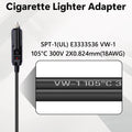 Cigarette Lighter Adapter, 1 To 2 Car Cigarette Lighters Splitter 2 Socket, 18Aw