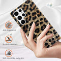 Galaxy S22 Ultra Case 5G 6.8-inch, Phone Case S22 Ultra, Soft Sparkly Leopard Pr