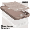 Iphone 17 Pro Phone Case Liquid Silicone, Cute Thin Slim Grip Soft Rubber Gel Fo