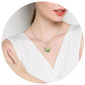 Lily of the valley Pressed Flower Necklace,Personalized Gold Handmade Necklace,M