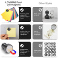 12Pcs Refrigerator Whiteboard Small Strong Magnet Classroom Kitch