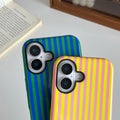 iPhone 16 Case | Cute Aesthetic Striped Design | Perfect for Women & Girls