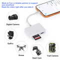 Card Reader, 5 in 1 USB-C & USB Card Adapter with SD/MicroSD/MS and Dual USB-A P