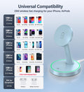 Charger Stand 15W Fast Mag-Safe Charger For Iphone 17 /17 Pro/ 17 Air/ 17 Pro Ma